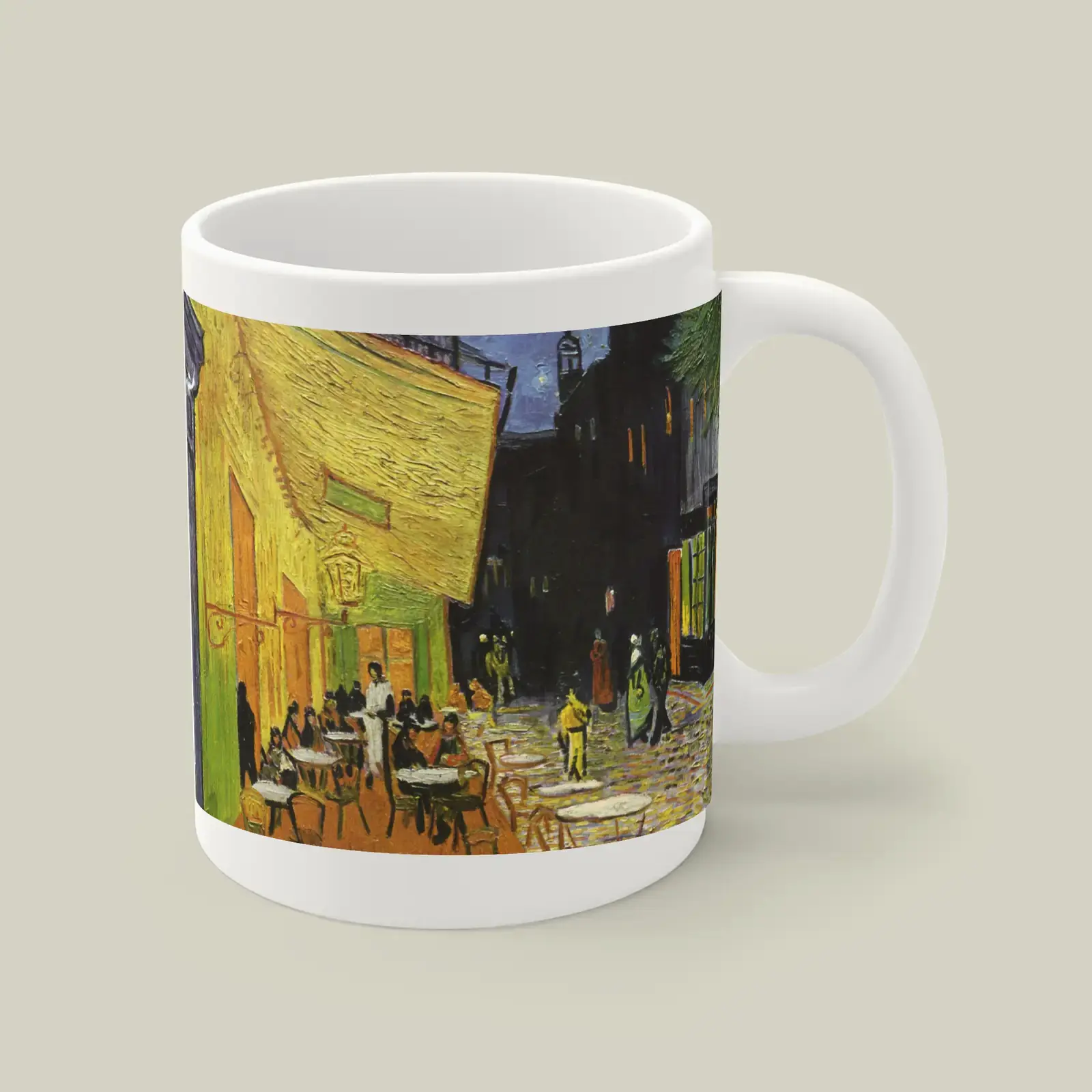 Café Terrace at Night by Vincent van Gogh, printed on a mug