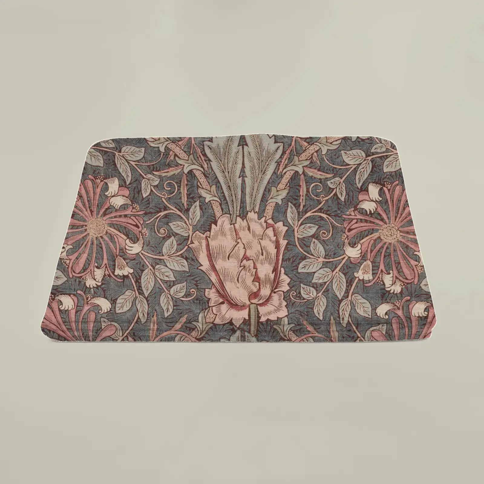 Honeysuckle by William Morris, printed on a beach towel