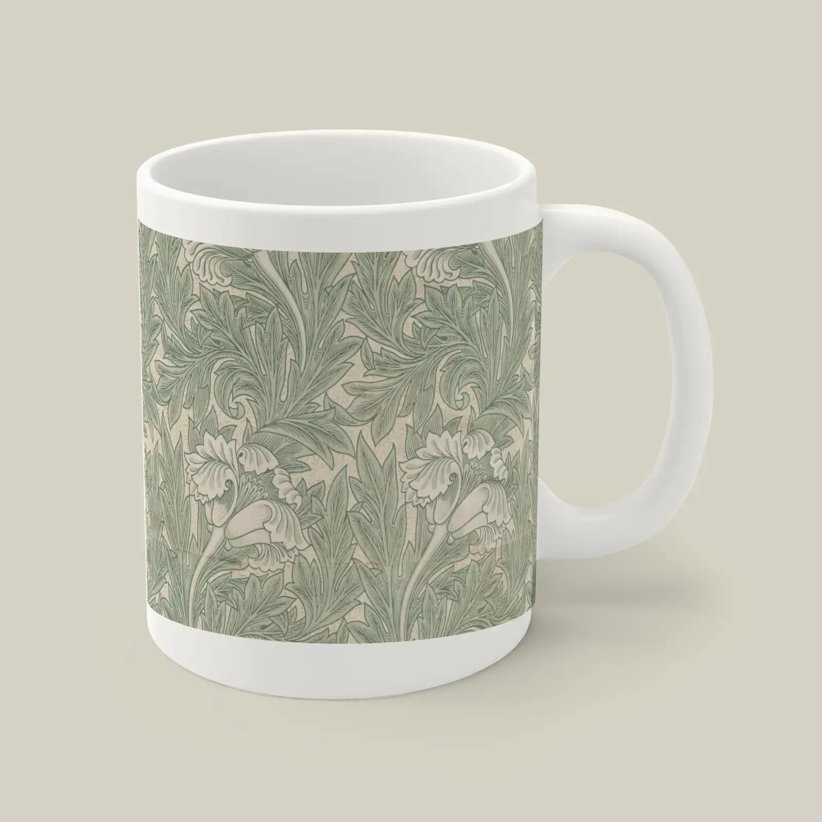 Tulip by William Morris, printed on a mug