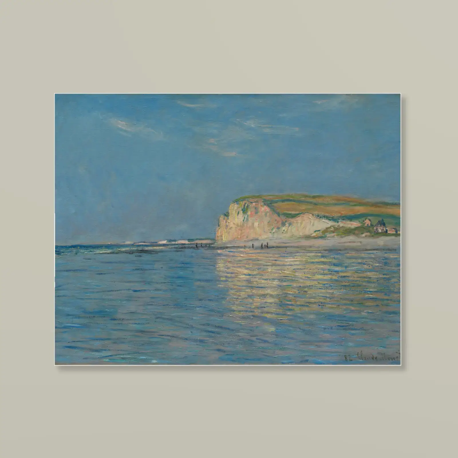 Low Tide at Pourville, near Dieppe by Claude Monet, printed on a acrylic print