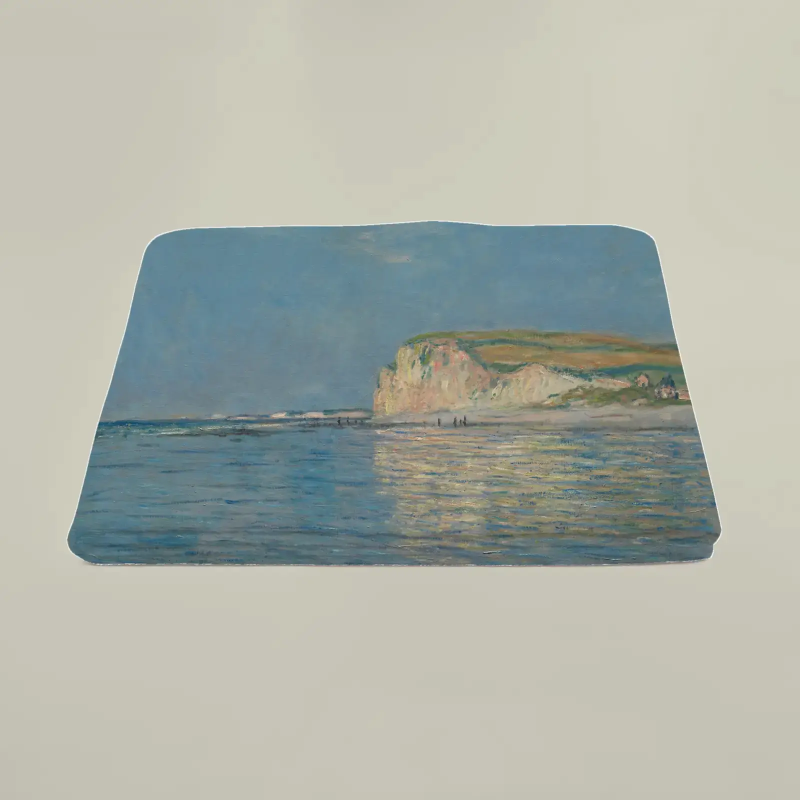 Low Tide at Pourville, near Dieppe by Claude Monet, printed on a beach towel