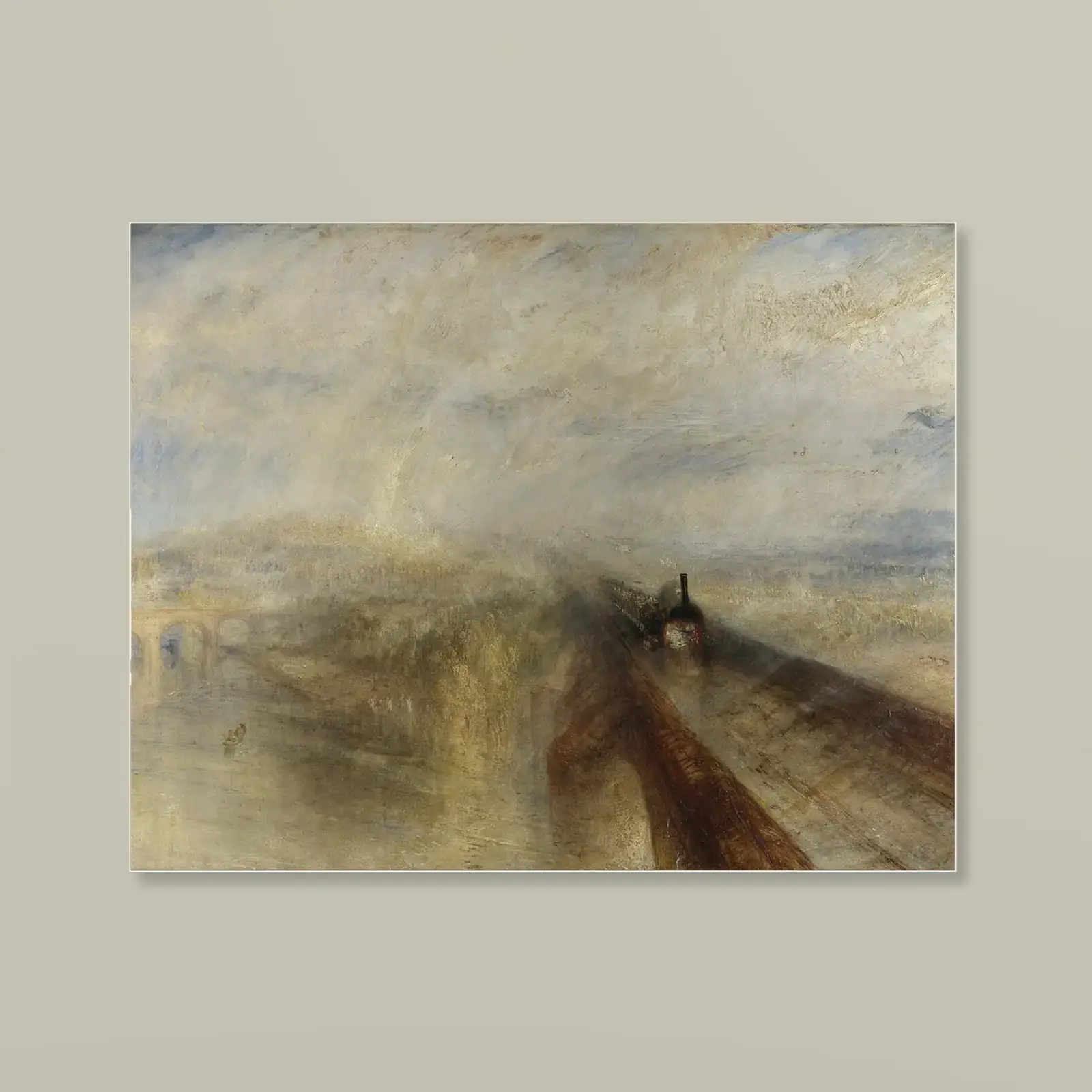 Rain, Steam and Speed by J. M. W. Turner, printed on a acrylic print