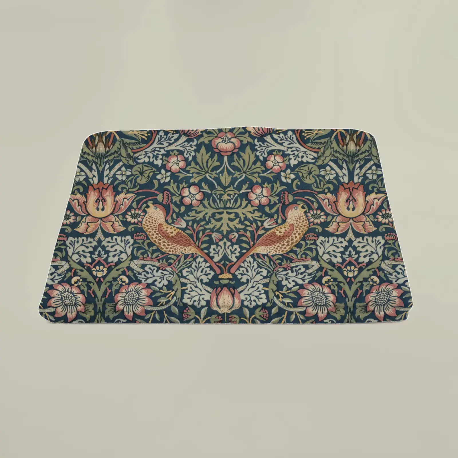 Strawberry Thief by William Morris, printed on a beach towel