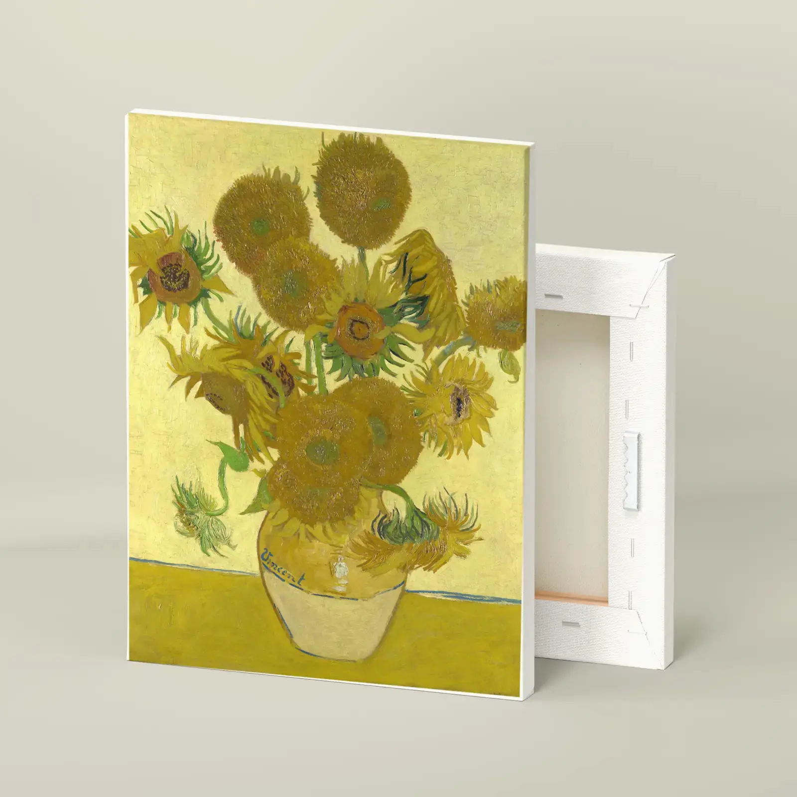 Sunflowers by Vincent van Gogh, printed on a stretched canvas