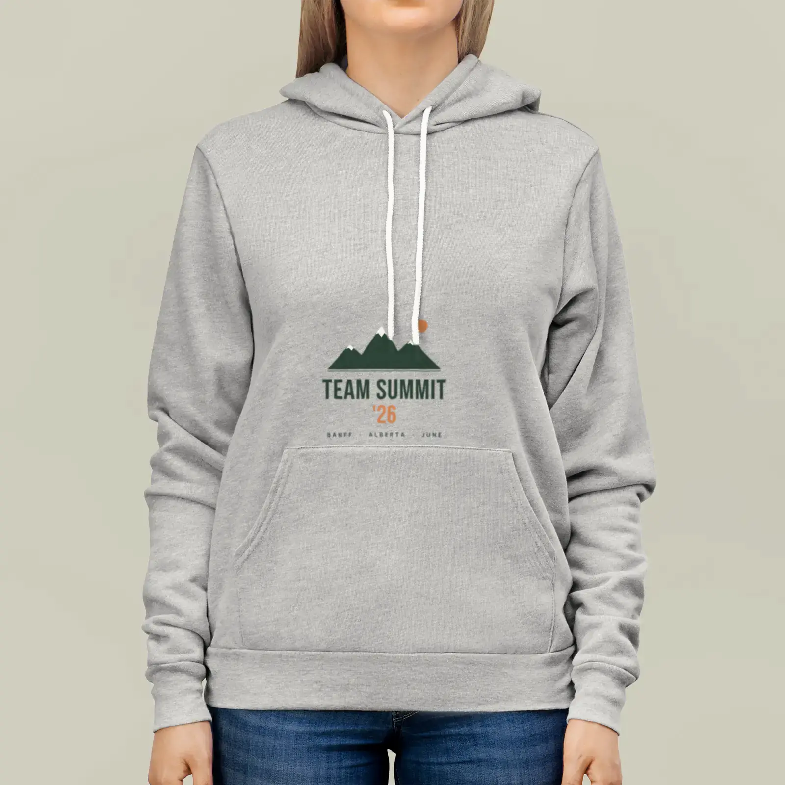 "Team Summit '26", an example design by Vessim, printed on a hoodie