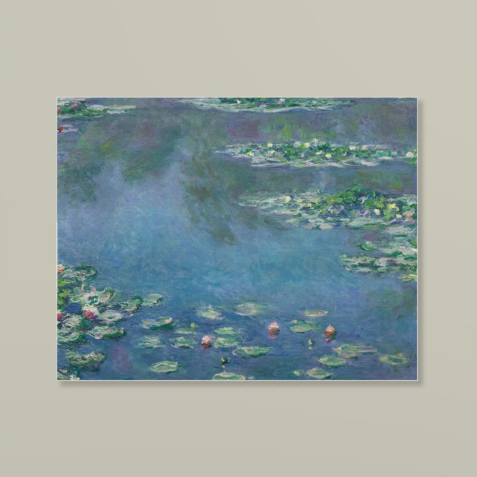 Water Lilies by Claude Monet, printed on a acrylic print